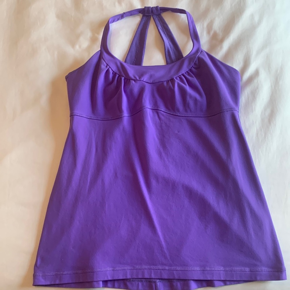 Lulu Lemon Color Power Purple Top Size 12
